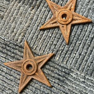 Cast iron Rustic Star Shaped Decor country farm cowboy